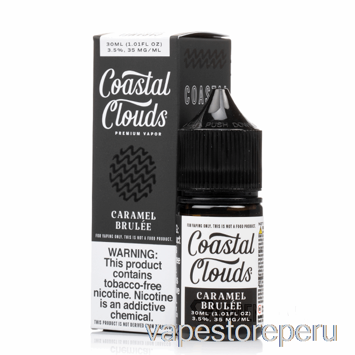 Vape Recargable Caramelo Brulee Sal - Nubes Costeras Co. - 30ml 50mg